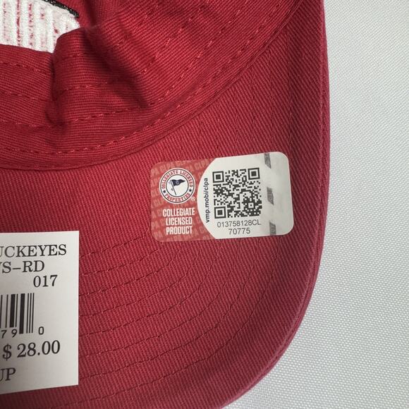 Ohio State Buckeyes '47 Brand Clean Up Red Adjustable One Size Strap Hat - Picture 5 of 7